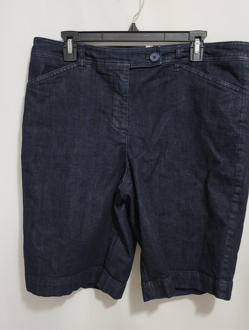 Jones New York Dark Blue Denim Shorts, Size 14
